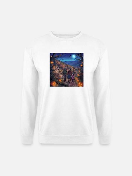 Halloween Familienwanderung - Unisex Pullover - Weiß