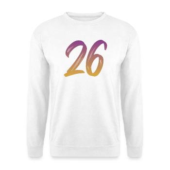 26 - Unisex Pullover - Weiß - Vorne - Alina (178cm) & Michal (187cm)