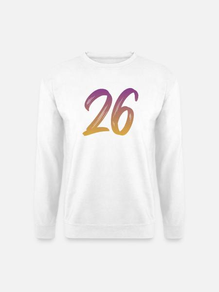 26 - Unisex Pullover - Weiß