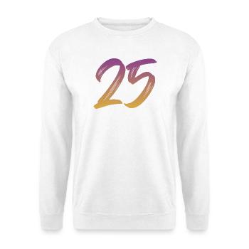 25 - Unisex Pullover - Weiß - Vorne - Alina (178cm) & Michal (187cm)