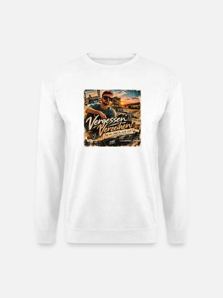 Vergessen Verzeihen – SATO | Retro Design - Unisex Pullover - Weiß