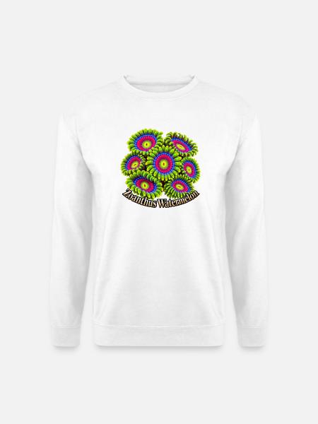Zoanthus-Wassermelone - Unisex Pullover - Weiß