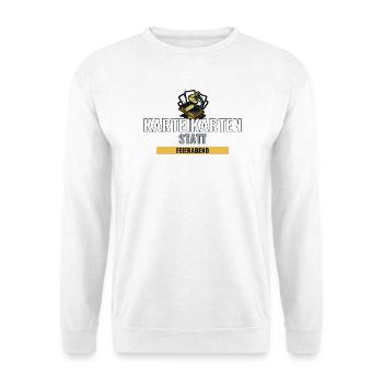 Pflege Examen Geschenk für die Lernpause - Unisex Pullover - Weiß - Vorne - Alina (178cm) & Michal (187cm)