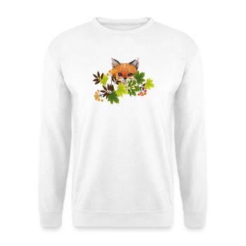 Herbst - Unisex Pullover - Weiß - Vorne - Alina (178cm) & Michal (187cm)
