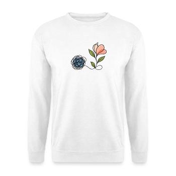 Psychische Gesundheit – vom Chaos zur Wiedergeburt - Unisex Pullover - Weiß - Vorne - Alina (178cm) & Michal (187cm)