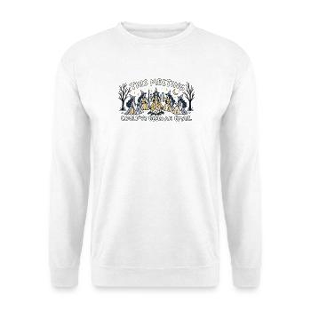Magisches Meeting - Unisex Pullover - Weiß - Vorne - Alina (178cm) & Michal (187cm)