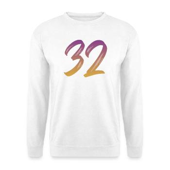 32 - Unisex Pullover - Weiß - Vorne - Alina (178cm) & Michal (187cm)