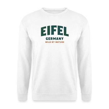 Eifel Wild By Nature - Unisex Pullover - Weiß - Vorne - Alina (178cm) & Michal (187cm)