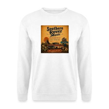 Southern Rover Musik – Roadtrip Vintage - Unisex Pullover - Weiß - Vorne - Alina (178cm) & Michal (187cm)