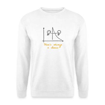 There's Always a Chance (für helle Hintergründe) - Unisex Pullover - Weiß - Vorne - Alina (178cm) & Michal (187cm)