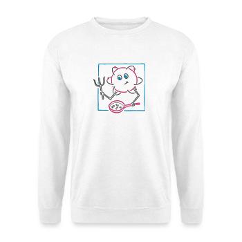 Rührkeiser (für helle Hintergründe) - Unisex Pullover - Weiß - Vorne - Alina (178cm) & Michal (187cm)