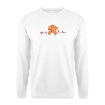 Boykin Spaniel - Unisex Pullover - Weiß - Vorne - Alina (178cm) & Michal (187cm)