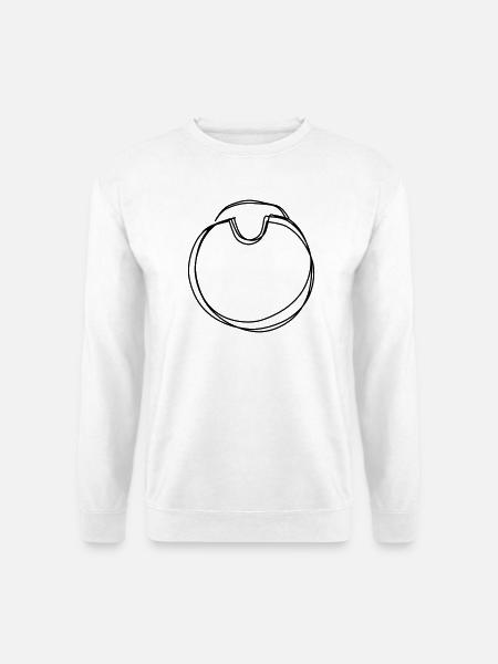 Babylätzchen handgezeichnet - Unisex Pullover - Weiß