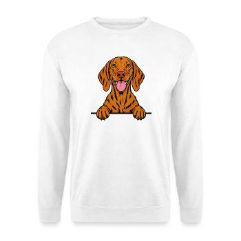Viszla - Unisex Pullover - Weiß - Vorne - Alina (178cm) & Michal (187cm)