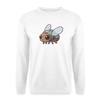 Fliege - Unisex Pullover - Weiß - Vorne - Alina (178cm) & Michal (187cm)