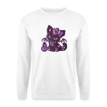 VampiKätzchen  - Unisex Pullover - Weiß - Vorne - Alina (178cm) & Michal (187cm)