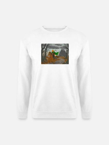 Kürbisköpfiger Reiter - Unisex Pullover - Weiß