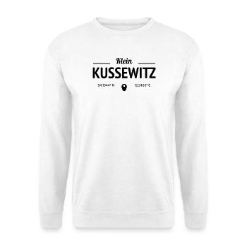 Klein Kussewitz Merchandising Shop - Unisex Pullover - Weiß - Vorne - Alina (178cm) & Michal (187cm)