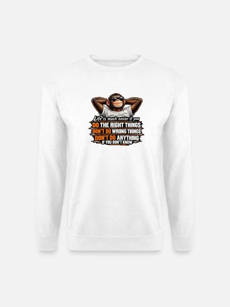 Dotherightthings - Unisex Pullover - Weiß