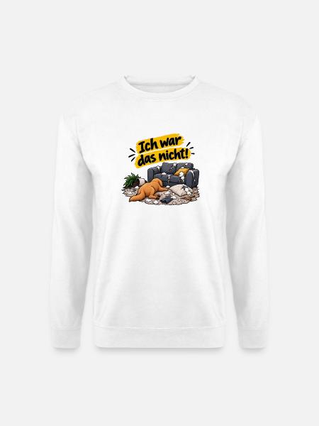 Ich war das nicht! – Lustiger Hund - Unisex Pullover - Weiß
