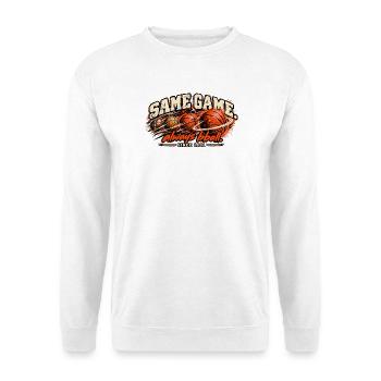 Basketball - Unisex Pullover - Weiß - Vorne - Alina (178cm) & Michal (187cm)