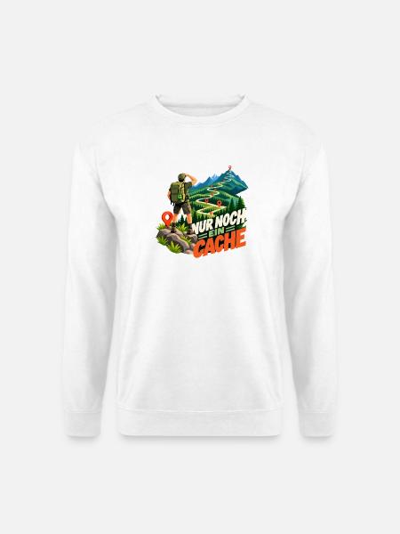 Geocaching Abenteuerpfad - Unisex Pullover - Weiß