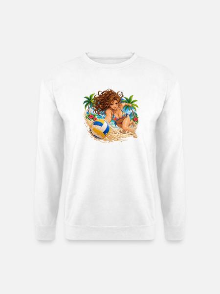 Sandtaucher-Volleyballrettung - Unisex Pullover - Weiß