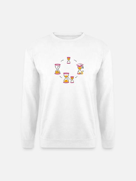 Zeitkreis des Lebens (für helle Hintergründe) - Unisex Pullover - Weiß