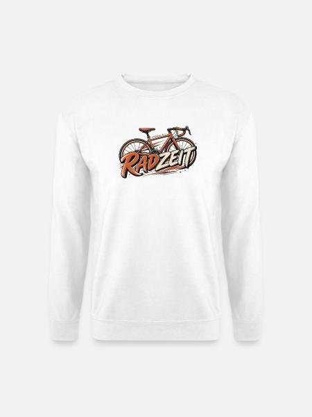Radfahren Retro Fahrradmotiv Zeitlose Geschenkidee - Unisex Pullover - Weiß