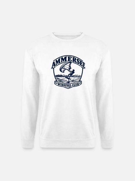 Ammersee Wingfoil Club Logo - Unisex Pullover - Weiß