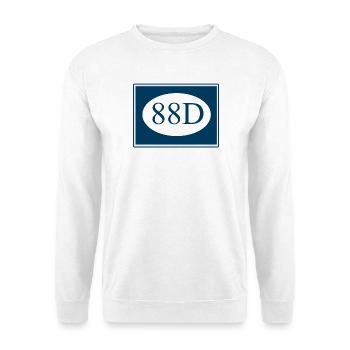 Chinesisches Abzeichen der 88. Division (Alternative Version) - Unisex Pullover - Weiß - Vorne - Alina (178cm) & Michal (187cm)