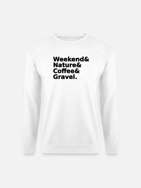 Weekend Nature Coffee Gravel - Unisex Pullover - Weiß