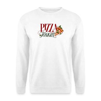 Pizza Tonight Pizza Slice - Unisex Pullover - Weiß - Vorne - Alina (178cm) & Michal (187cm)