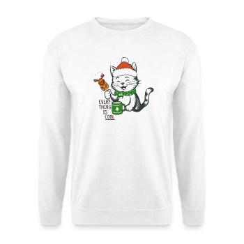 Nikolaus  - Unisex Pullover - Weiß - Vorne - Alina (178cm) & Michal (187cm)