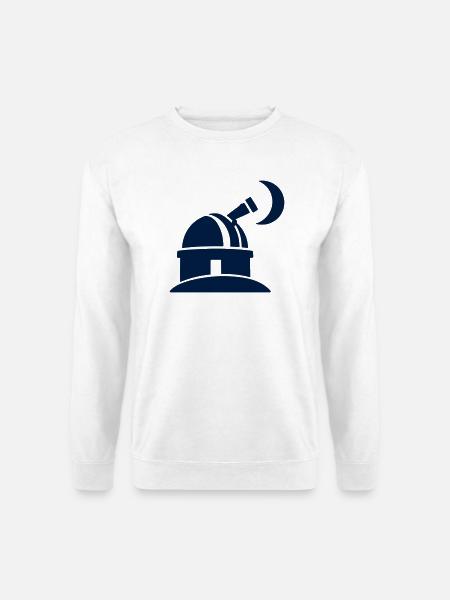 Sternwarte Observatorium Logo - Unisex Pullover - Weiß