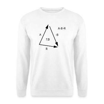 Algebra Mathe - Unisex Pullover - Weiß - Vorne - Alina (178cm) & Michal (187cm)