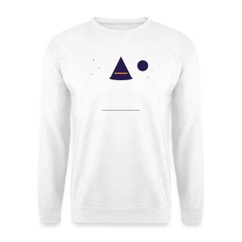 Mondschein Hexenhut Magie - Unisex Pullover - Weiß - Vorne - Alina (178cm) & Michal (187cm)