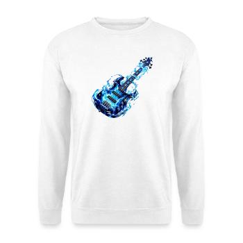 Frostfeuer-Basspuls - Unisex Pullover - Weiß - Vorne - Alina (178cm) & Michal (187cm)
