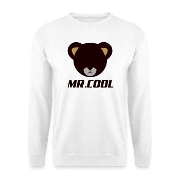 Bärenkopf Logo MR Lodol - Unisex Pullover - Weiß - Vorne - Alina (178cm) & Michal (187cm)
