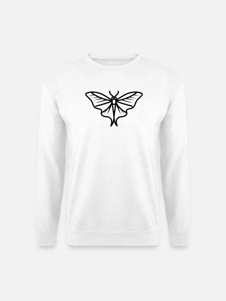 Moon Butterfly - Unisex Pullover - Weiß