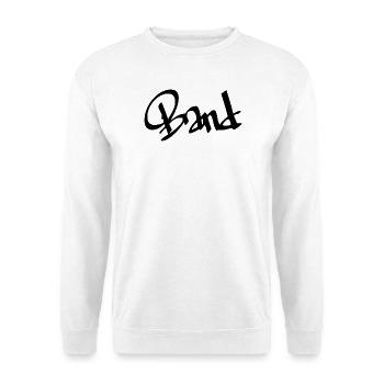 Band - Unisex Pullover - Weiß - Vorne - Alina (178cm) & Michal (187cm)