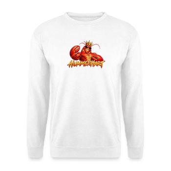 Hummerhart King - Unisex Pullover - Weiß - Vorne - Alina (178cm) & Michal (187cm)