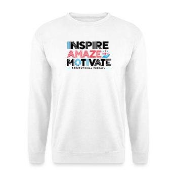 Ergotherapie Ergotherapie-Student Pädiatrie - Unisex Pullover - Weiß - Vorne - Alina (178cm) & Michal (187cm)