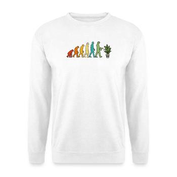 Evolution Gardening Gardening Gardening Gardening - Unisex Pullover - Weiß - Vorne - Alina (178cm) & Michal (187cm)