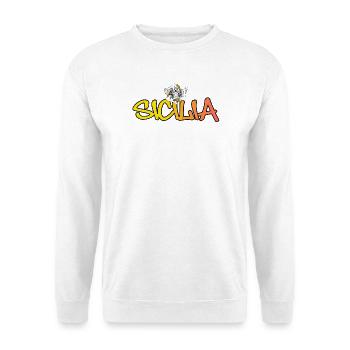 Sicilia - Unisex Pullover - Weiß - Vorne - Alina (178cm) & Michal (187cm)