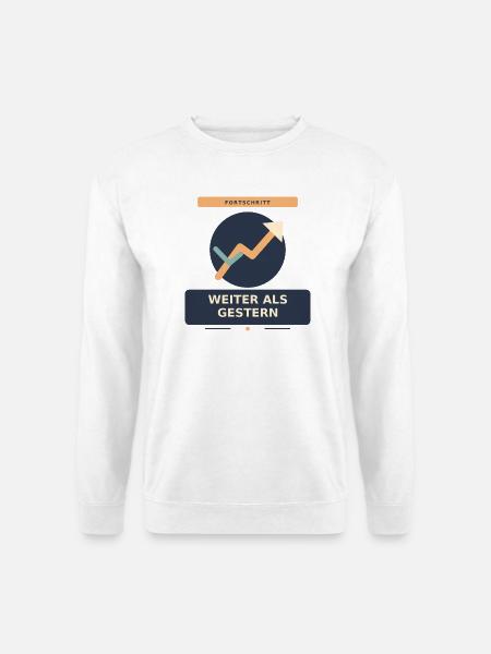 Weiter als gestern - Unisex Pullover - Weiß