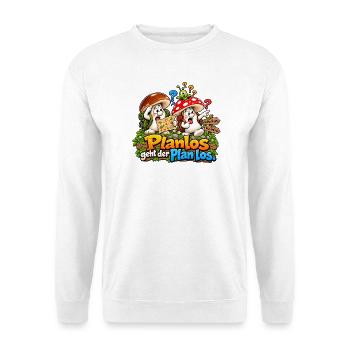 1000207280 - Unisex Pullover - Weiß - Vorne - Alina (178cm) & Michal (187cm)