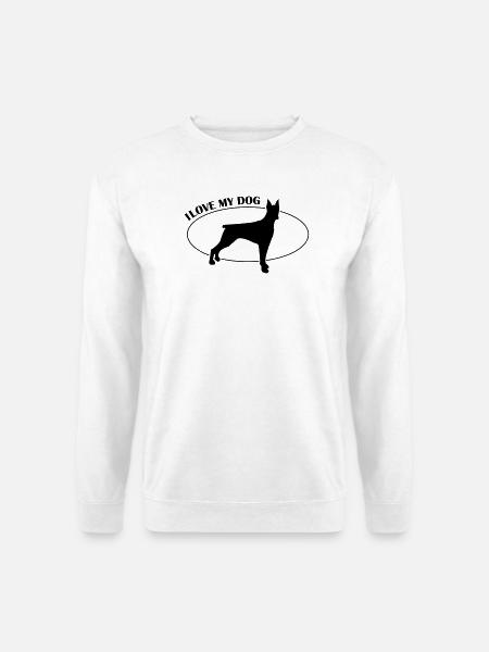 dog_design_love - Unisex Pullover - Weiß