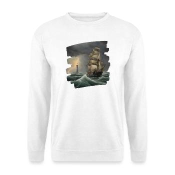 Sturm - Unisex Pullover - Weiß - Vorne - Alina (178cm) & Michal (187cm)