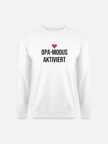 Opa-Modus aktiviert - Unisex Pullover - Weiß